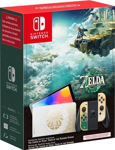 Switch Console, 64GB OLED Legend of Zelda + Gold Joy-Con, Boxed
